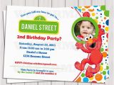 Personalized Sesame Street Birthday Invitations Elmo Photo Invitation Elmo Party Printable Invitation