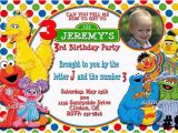 Personalized Sesame Street Birthday Invitations Free Printable Custom Sesame Street Birthday Invitations