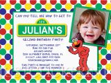 Personalized Sesame Street Birthday Invitations Sesame Street Elmo Birthday Invitation Printable Just