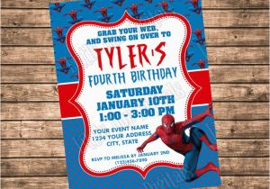 Personalized Spiderman Birthday Invitations 17 Best Ideas About Spider Man Party On Pinterest Spider