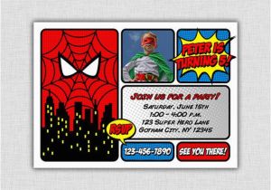 Personalized Spiderman Birthday Invitations 17 Best Images About Marvel Comic Party On Pinterest