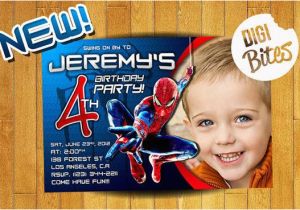 Personalized Spiderman Birthday Invitations Personalized Amazing Spiderman Invitation Digital by