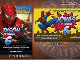 Personalized Spiderman Birthday Invitations Personalized Spiderman Printable Birthday Party Invitation
