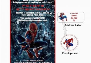 Personalized Spiderman Birthday Invitations Spiderman Birthday Custom Invitations by Luvcelebrationpatrol
