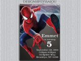 Personalized Spiderman Birthday Invitations Spiderman Invitation Personalized Spiderman by