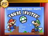 Personalized Super Mario Birthday Invitations 46 Best Custom Birthday Party Invitations Images On