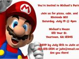 Personalized Super Mario Birthday Invitations Super Mario Invitations Personalized Party Invites