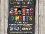 Personalized Superhero Birthday Invitations Superhero Birthday Invitation Personalized for Your Party