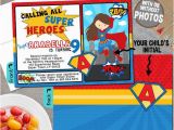 Personalized Superhero Birthday Invitations Superhero Birthday Invitations Superhero Party