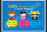 Personalized Superhero Birthday Invitations Superhero Girls Personalized Party Invitation