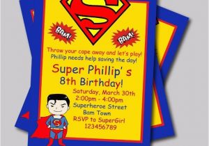 Personalized Superman Birthday Invitations 20 Pcs Lot Personalized Superman Birthday Invitations Kids