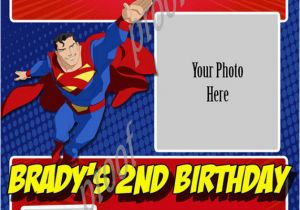 Personalized Superman Birthday Invitations Personalized Photo Invitations Cmartistry Superman