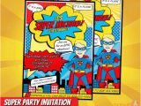 Personalized Superman Birthday Invitations Personalized Superhero Birthday Invite Superman Party