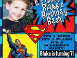 Personalized Superman Birthday Invitations Superman Birthday Invitations Invitation Librarry