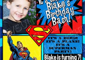 Personalized Superman Birthday Invitations Superman Birthday Invitations Invitation Librarry