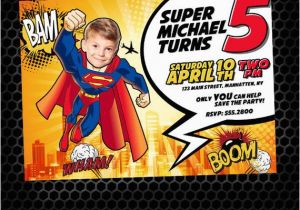 Personalized Superman Birthday Invitations Superman Printable Birthday Invitation by Monsterinvitations