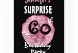 Personalized Surprise Birthday Invitations Custom 60th Surprise Birthday Party Invitation Zazzle
