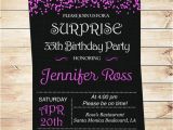 Personalized Surprise Birthday Invitations Hot Pink Confetti Surprise 30th Birthday Invitations