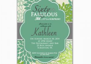 Personalized Surprise Birthday Invitations Personalized 60th Birthday Invitations Valengo Style