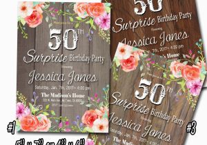 Personalized Surprise Birthday Invitations Surprise Birthday Party Invitation Adult Custom Printable