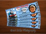 Personalized Thomas the Train Birthday Invitations Personalized Thomas the Train Birthday Ticket Invitation