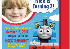 Personalized Thomas the Train Birthday Invitations Thomas the Train Birthday Invitations Di 373fc