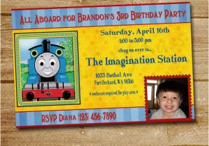 Personalized Thomas the Train Birthday Invitations Thomas the Train Party Invitations Personalized