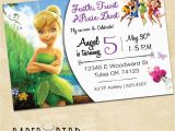 Personalized Tinkerbell Birthday Invitations Disney Fairies Custom Birthday Invitation Custom Invitation