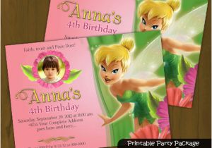 Personalized Tinkerbell Birthday Invitations Personalized Tinkerbell Birthday Invitations Hnc