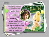 Personalized Tinkerbell Birthday Invitations Personalized Tinkerbell Birthday Party Invitations Diy