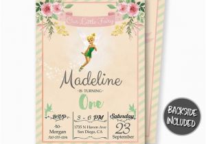 Personalized Tinkerbell Birthday Invitations Tinkerbell Birthday Invitation Tinkerbell Invitation