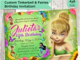 Personalized Tinkerbell Birthday Invitations Tinkerbell Invitation Custom Tinkerbell Fairy Birthday