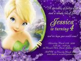 Personalized Tinkerbell Birthday Invitations Tinkerbell Personalized Birthday Invitations by