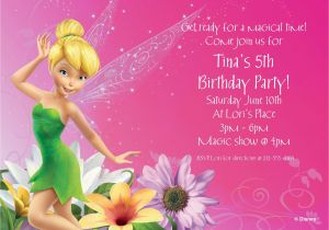 Personalized Tinkerbell Birthday Invitations Tinkerbell Personalized Invitation Cheap Personalized