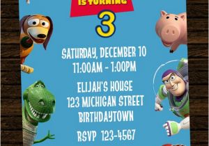 Personalized toy Story Birthday Invitations Custom toy Story Inspired Birthday Party Invitations Diy