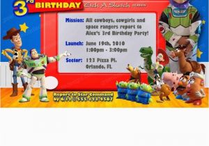 Personalized toy Story Birthday Invitations Quot toy Story Invitation Custom Personalized Birthday Party Quot