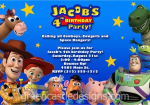 Personalized toy Story Birthday Invitations toy Story Invitation 20 Custom Photo Birthday Party