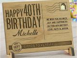 Personalized Unique Birthday Gifts for Him Unique 40th Birthday Gift Ideas for Men Women