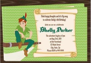 Peter Pan Birthday Invitations Free Peter Pan Birthday Party Invitations Downloadable