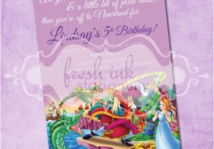 Peter Pan Birthday Invitations Peter Pan Birthday Invitation