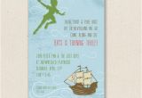 Peter Pan Birthday Invitations Peter Pan Invitations Printable or Printed by