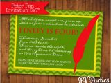 Peter Pan Birthday Party Invitations Items Similar to Peter Pan Birthday Invitation On Etsy