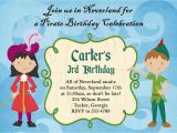 Peter Pan Birthday Party Invitations Peter Pan Birthday Invitations Best Party Ideas