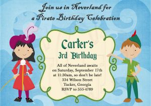Peter Pan Birthday Party Invitations Peter Pan Birthday Invitations Best Party Ideas