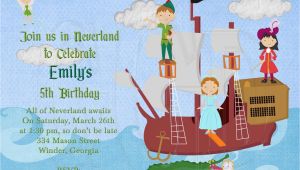 Peter Pan Birthday Party Invitations Peter Pan Invitations Birthday Best Party Ideas