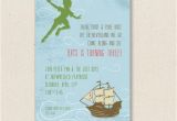 Peter Pan Birthday Party Invitations Peter Pan Invitations Printable or Printed by