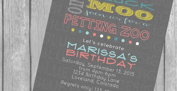 Petting Zoo Birthday Party Invitations Petting Zoo Birthday Party Invitation Bunting Banner Farm