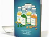 Pharmacist Birthday Card Happy Birthday to A Great Pharmacist Tablets Pills Card
