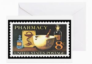 Pharmacist Birthday Card Pharmacist Stamp Collecting Greeting Card by Promotestamps