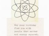 Physics Birthday Card Energy Squared Funny Physics Birthday Card Vintage Science